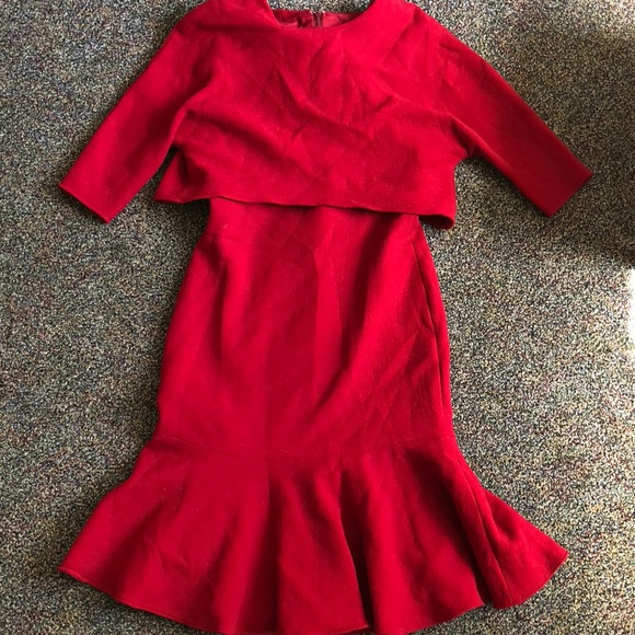 teri jon red dress